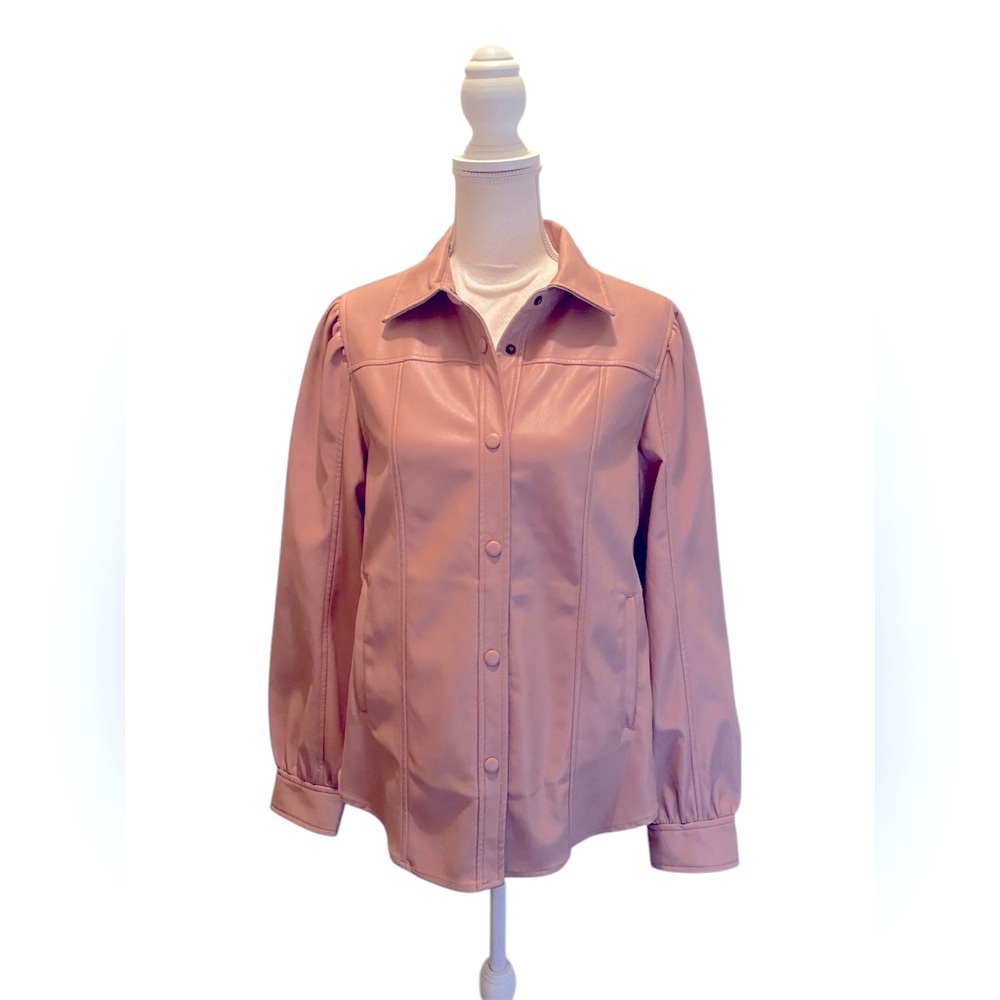 Blank NYC Faux Leather Shacket